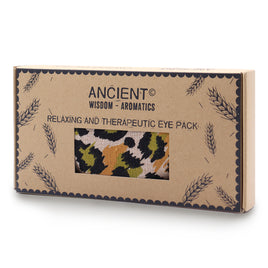 Night Leopard - Lavender Natural Cotton and Juco Eye Pillow in Gift Box