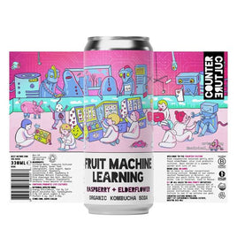 Counter Culture - Raspberry + Elderflower Organic Kombucha Soda