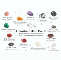 Gemstone Bath Bomb - Raspberry & Pomegranate