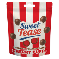 Sweet Tease Cherry Puffs 80g