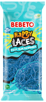 Bebeto Fizzy Blue Raspberry Happy Laces 180g
