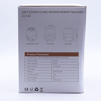 Salt Stone Flame Effect Aroma Diffuser  - White USB - Colour Change and Timer