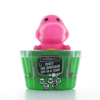 Toy in Soap with Doris the Dinosaur