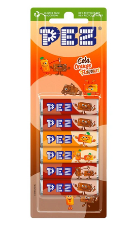 Pez Cola & Orange Refill 6 Pack