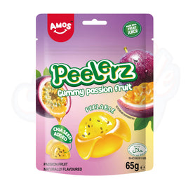 Amos Peelerz Gummy Passion Fruit 65g (Halal)