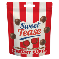 Sweet Tease Cherry Puffs 80g