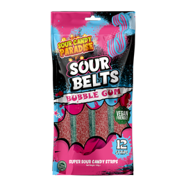 Sour Belts Bubblegum Blue 100g