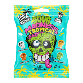 Sour Madness Tropical Hard Candies 60g